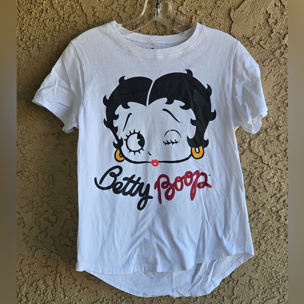 Betty Boop Graphic White Kids Tee